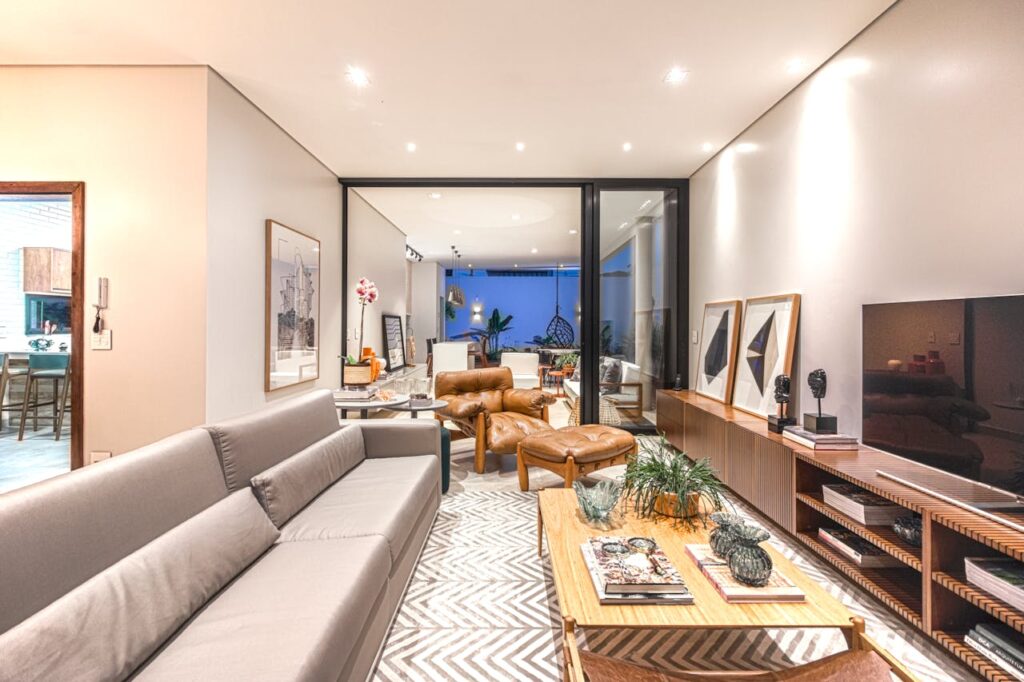 Interior of a Living Room with furniture that require specialty moving