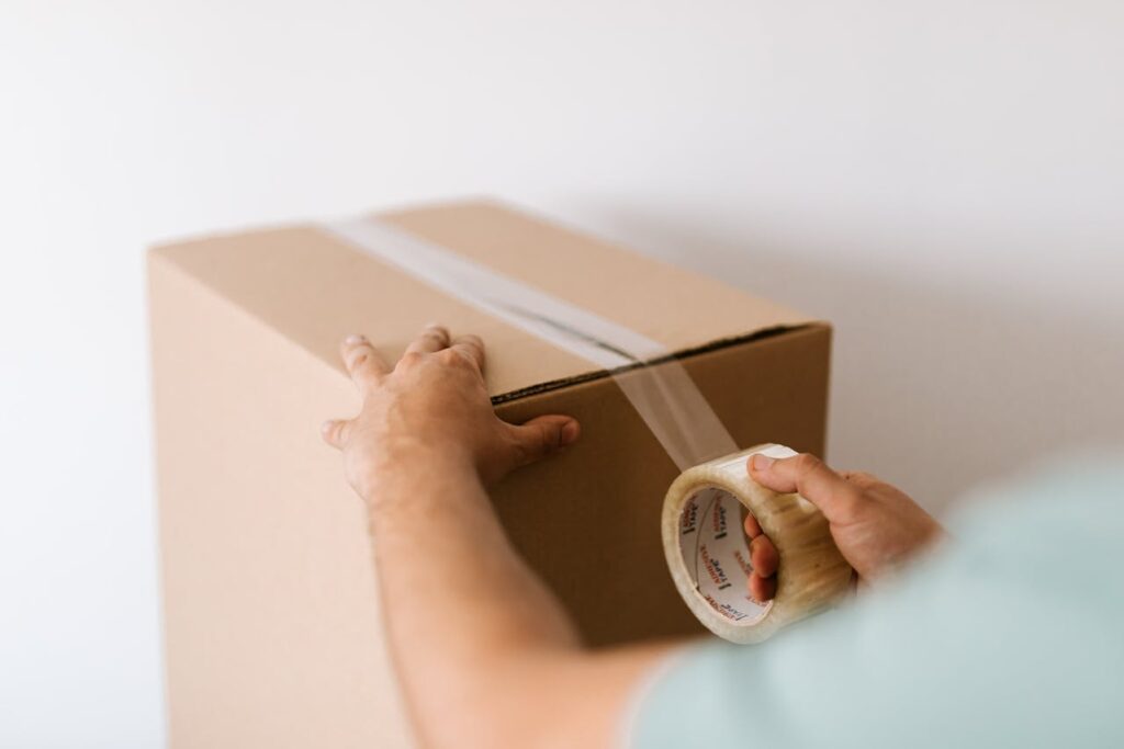 hands packing