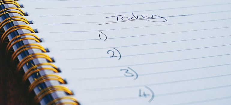 an empty checklist, art of packing