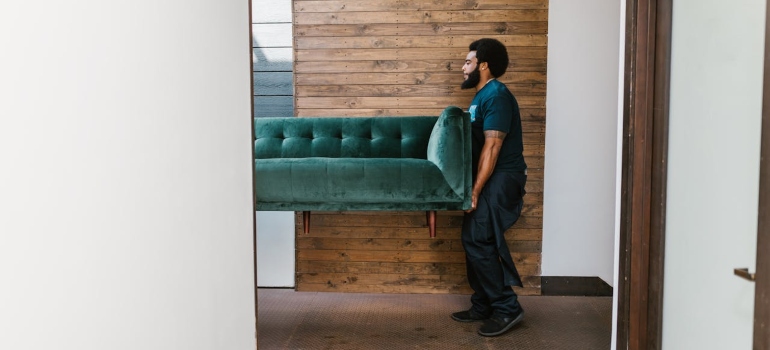 mover of furniture in specialty moving