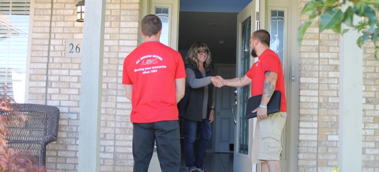 A woman satisfied after working with moving companies rochester hills mi
